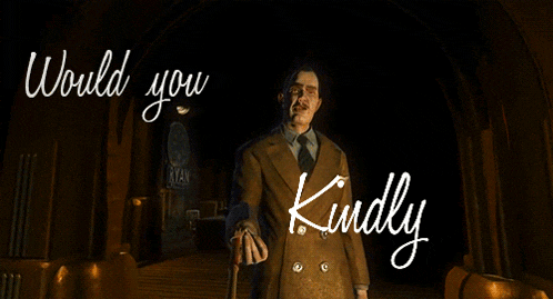 Would You Kindly Bioshock Gif GIF