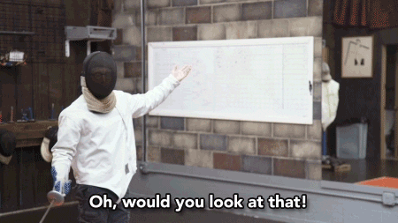 Would You Look At That Fencing Game GIF