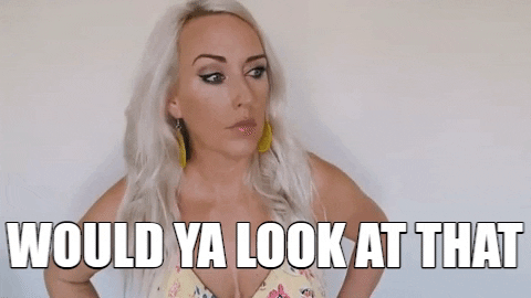 Would You Look At That Saucy Blonde GIF