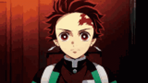 Wounded Tanjiro Demon Anime GIF