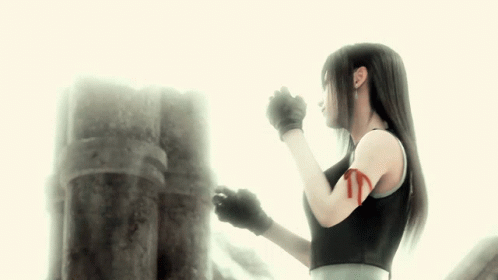 Wounded Tifa Battle Fight GIF