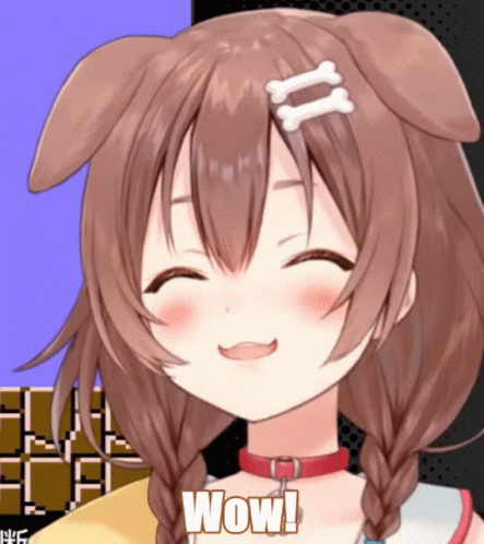 Wow Big Boy Inugami Korone GIF