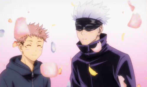 Wow Flowers Gojo And Yuji Jujutsu Kaisen GIF