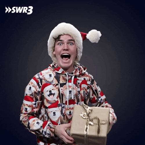 Wow Gift Thank You And Merry Christmas  GIF