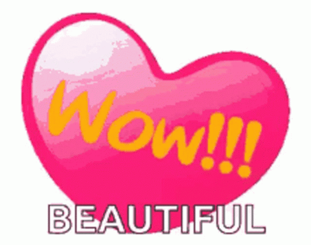 Wow Heart Beautiful GIF