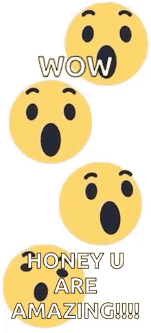 Wow Honey You Are Amazing Wow Emojis GIF