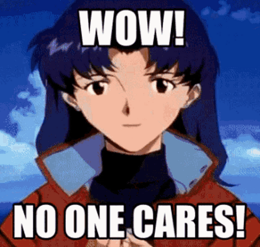 Wow No One Cares Neon Genesis Evangelion Characters GIF