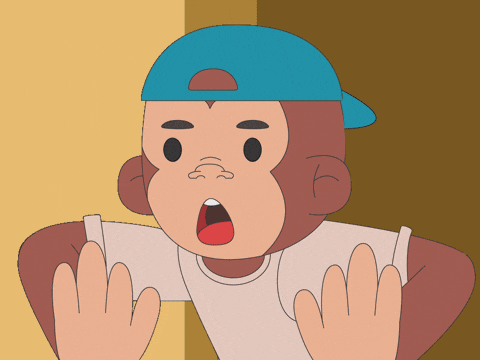 Wowza Monkey Big Eyes GIF