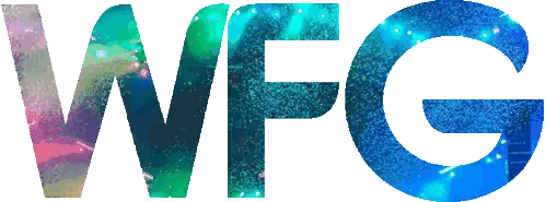 Wpg in Blue and Purple Letters
