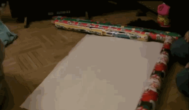 Wrapping Gift Cat GIF