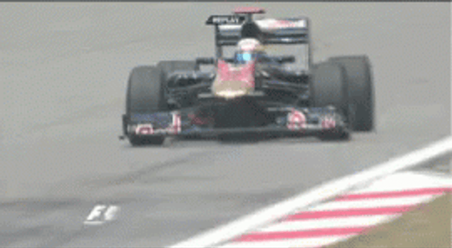 Wrecked F1 Race Car GIF