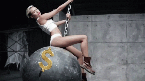 Wrecking Ball Dollar Swing Parody GIF