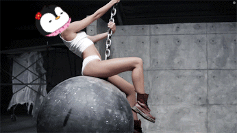 Wrecking Ball Pudgy Penguin Face Swap GIF
