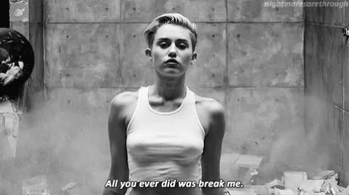Wrecking Ball Singer Miley Cyrus GIF
