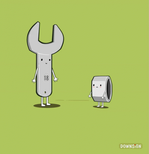 Wrench And Nut With You Drive Me Nut GIF