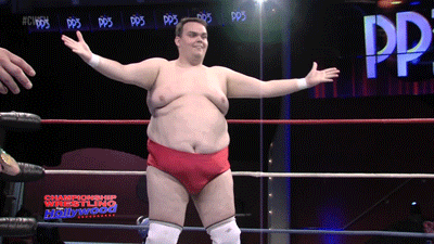 Wrestler Arms Wide Open Big Hugs GIF