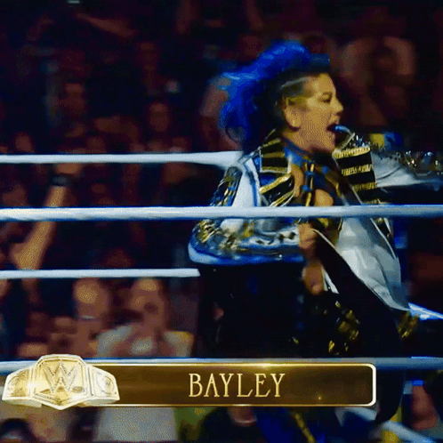 Wrestler Bayley in Ring