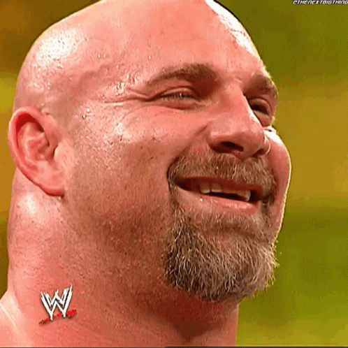 Wrestler Bill Goldberg Big Grin GIF