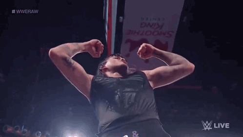 Wrestler Flexing Muscles Smoothie King Sign