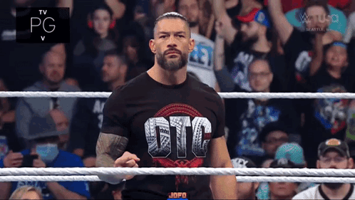 Wrestler in GTC Shirt in Ring
