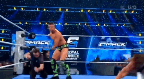 Wrestler In Ring Royal Rumble Tomorrow GIF