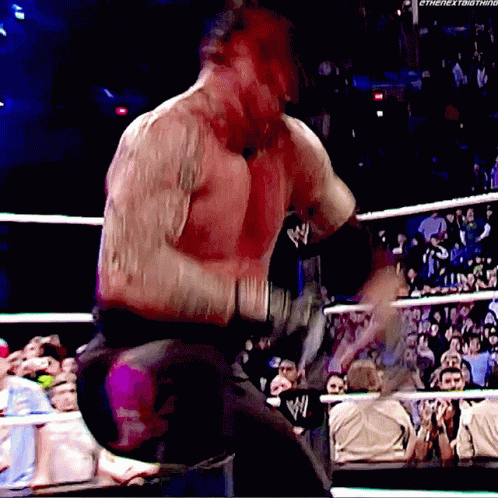 Wrestler in Ring with #thenextbig