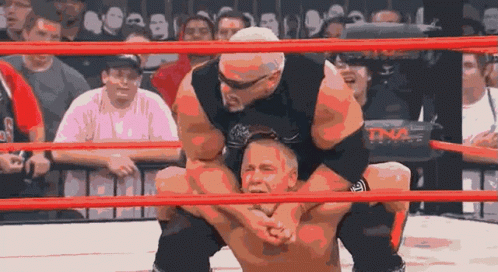 Wrestler in Ring with TNA