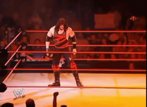 Wrestler in Wrestling Ring
