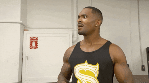 Wrestler Montez Ford Startled Clutch Pearls GIF