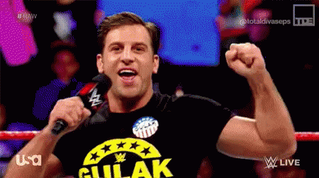Wrestler Referee Happy Sign GIF