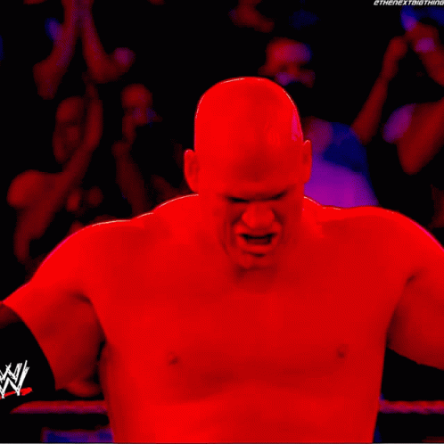 Wrestler Ring Sign Saying We Love U McKenzie GIF