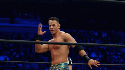 Wrestler Standing In Ring GIF