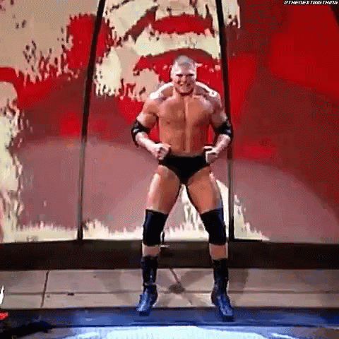 Wrestler Standing on Stage