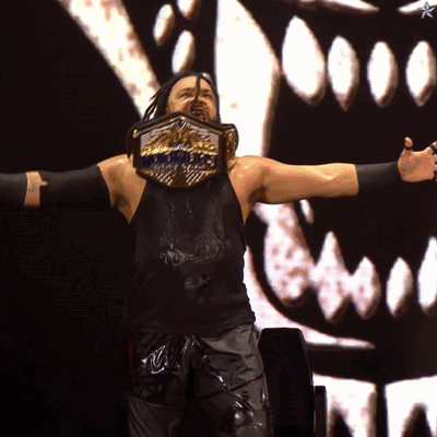 Wrestler With Intercontinental Champion Belt