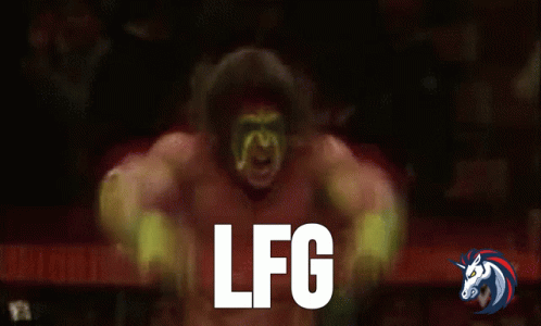 Wrestler with LFG Text