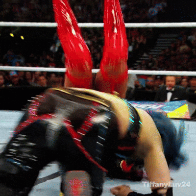 Wrestler with Red Horns Handstand