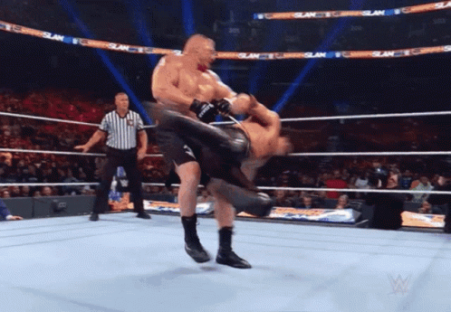 Wrestlers and Referee in Ring