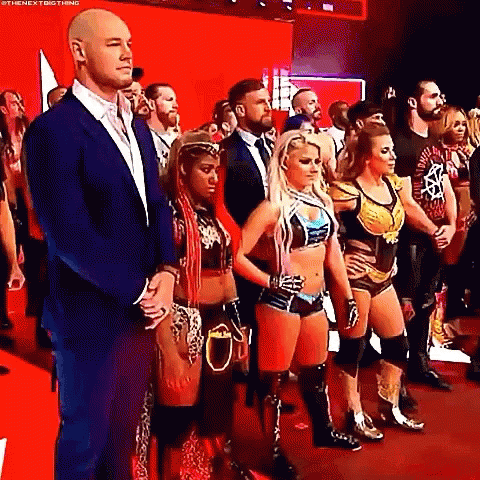 Wrestlers On Red Carpet GIF