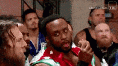 Wrestlers Standing In Ring GIF
