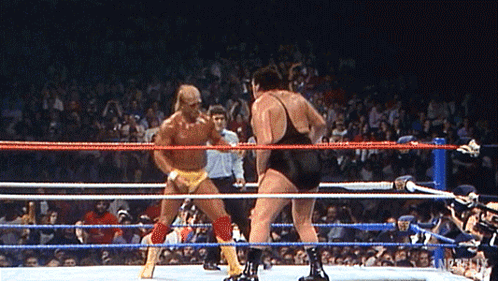 Wrestling Man with Yellow Belt