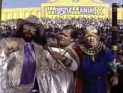 Wrestling Mania Macho Man Thumbs Up GIF
