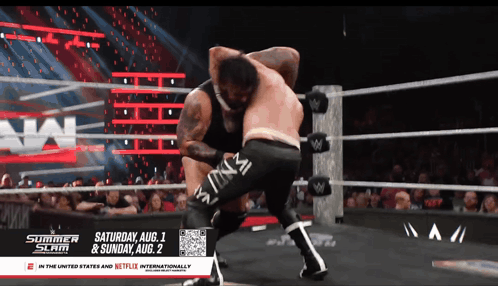 Wrestling Match Advertised on Netflix