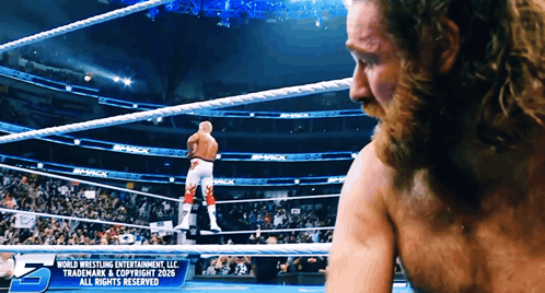 Wrestling Match Sponsored By World Wrestling Entertainment GIF