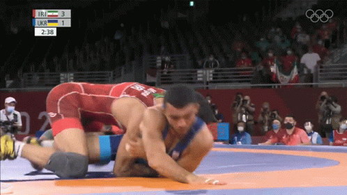 Wrestling Match Ukraine vs Iran on TV