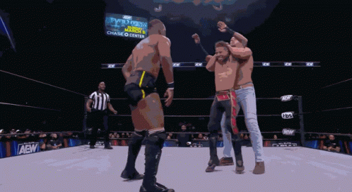 Wrestling Ring With Chase O Center Sign GIF