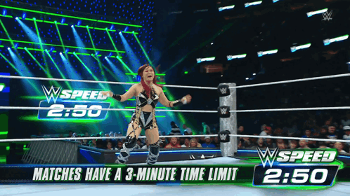Wrestling Woman Matches Have 3 Minute Time Limit