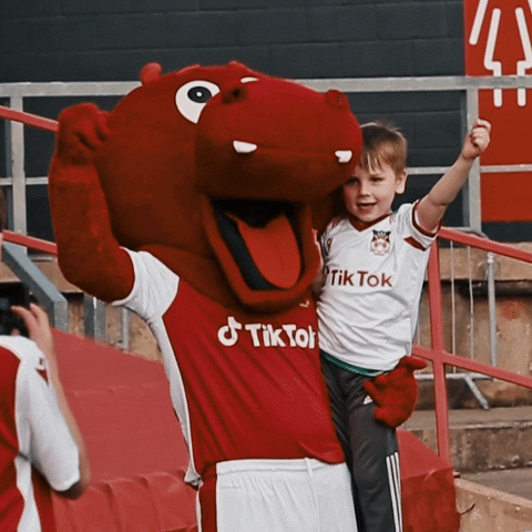 Wrexham Association Football Mascot GIF