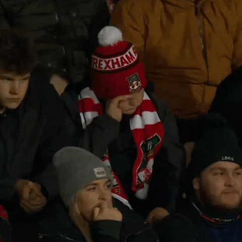 Wrexham Fans Showing Support GIF