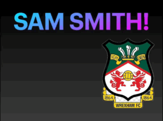 Wrexham FC Logo With Sam Smith GIF