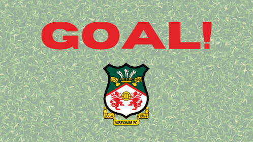 Wrexham Logo Let's Goal GIF